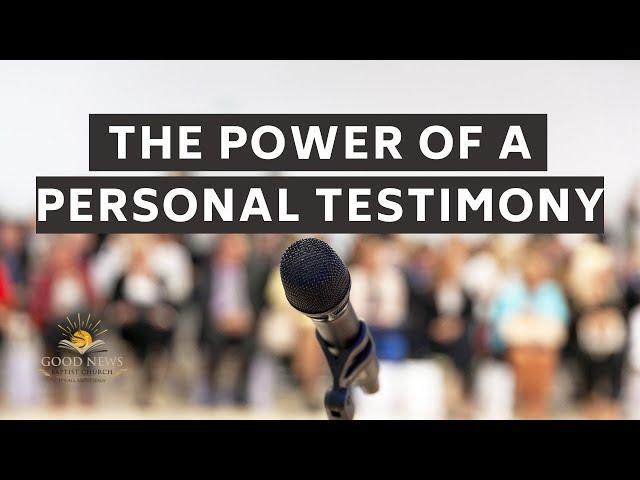 The Power Of A Personal Testimony | Pastor Roderick Webster