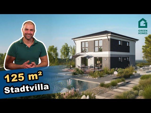 Moderne 125 m² Stadtvilla - Toscana Colina von GreenHomes - Individuell gestaltbar (Toscana 125W)