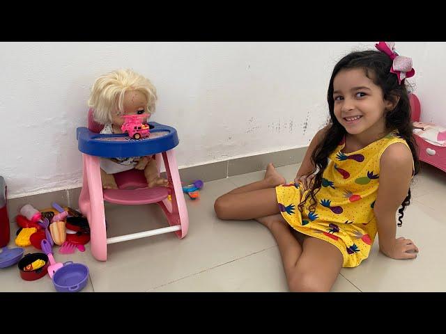 Brincando com minha baby alive #brincadeira #diversão #babyalive