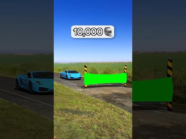 MrBeast Stopping a Lamborghini Using Duct Tape meme - Green Screen