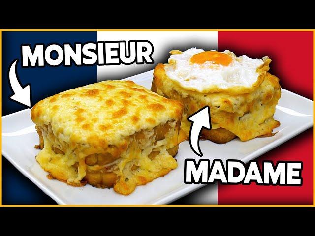 The authentic recipe for CROQUE MONSIEUR (and madame), a sandwich with LOTS of CHEESE