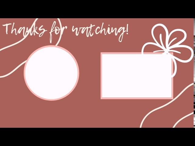 Free Cute Outro Template