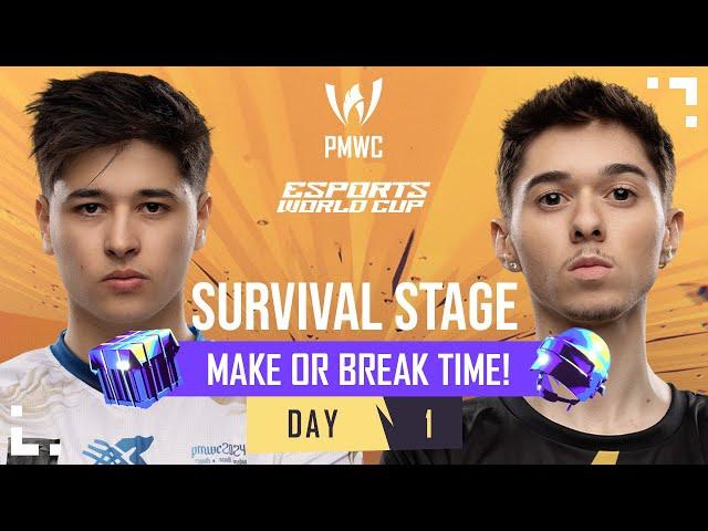 [EN] 2024 PMWC x EWC Survival Stage Day 1 | PUBG MOBILE WORLD CUP x ESPORTS WORLD CUP