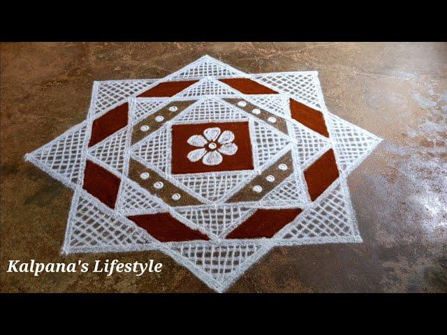 Chithirai theruveza special/9×1/ flowers padi kollam Easy rangoli pandaga design muggulu