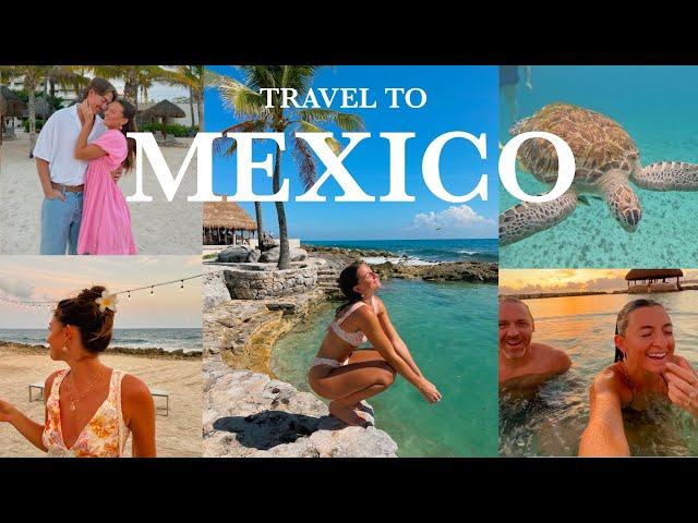 travel with me to mexico: sunrise swims, all inclusive resort, snorkeling!