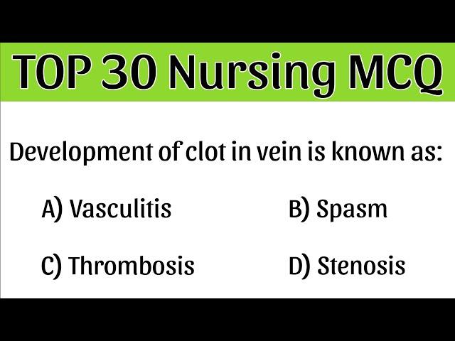 Nursing MCQs 2024 | Bsc nursing entrance exam | nursing mcq | Biology