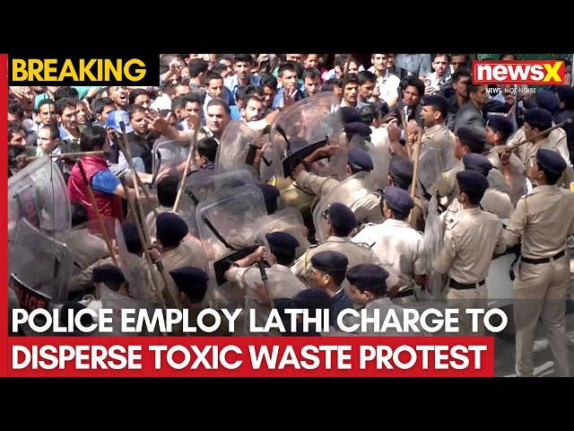 Police Use Lathi Charge to Break Up Protest Against Toxic Waste Transfer | NewsX