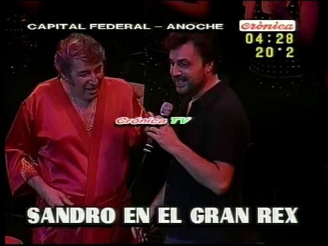 SANDRO despide su ciclo de recitales "La Profecía". 2004.