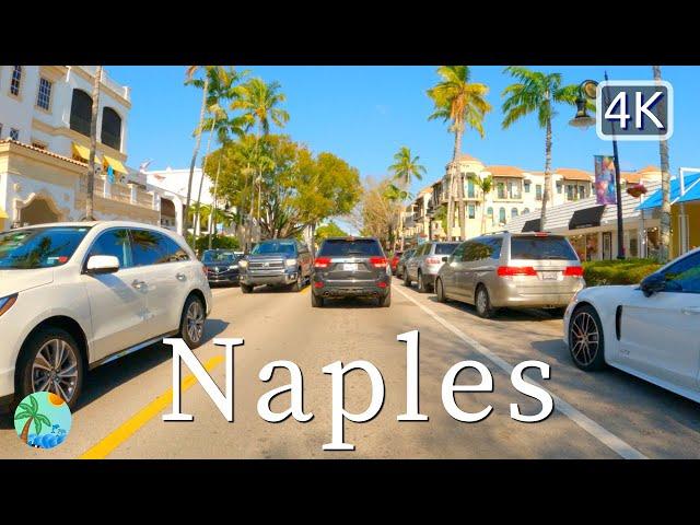 Driving around Downtown Naples, FL