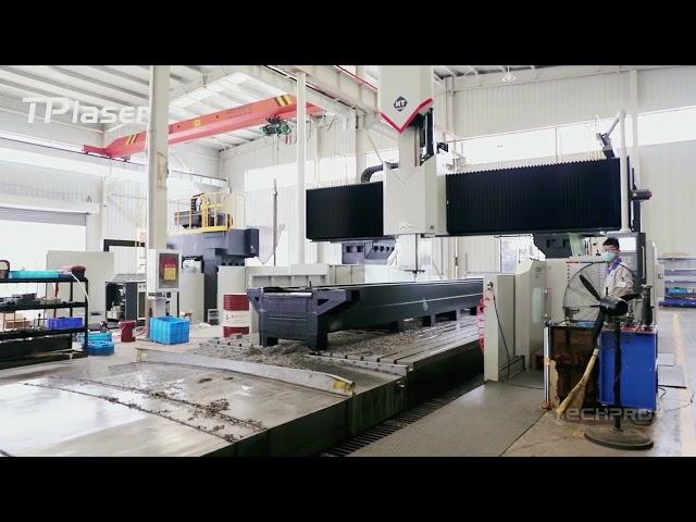 How to make fiber laser cutting machine bed (2) -Gantry milling