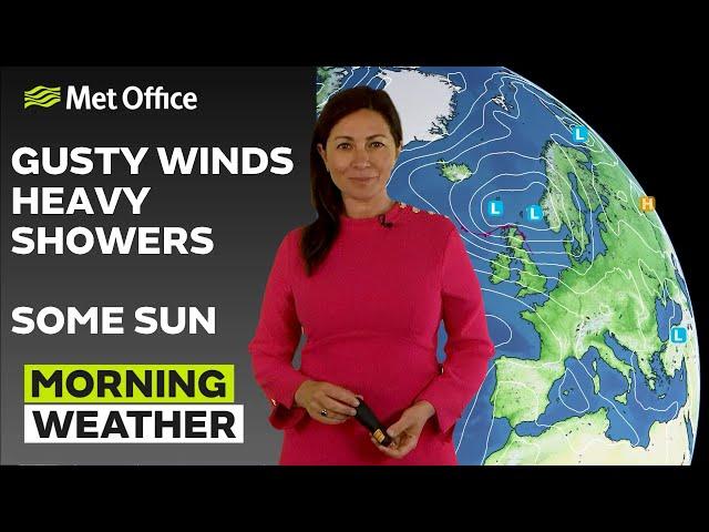 04/07/24 - A breezy start, showery in the North  – Morning Weather Forecast UK –Met Office Weather