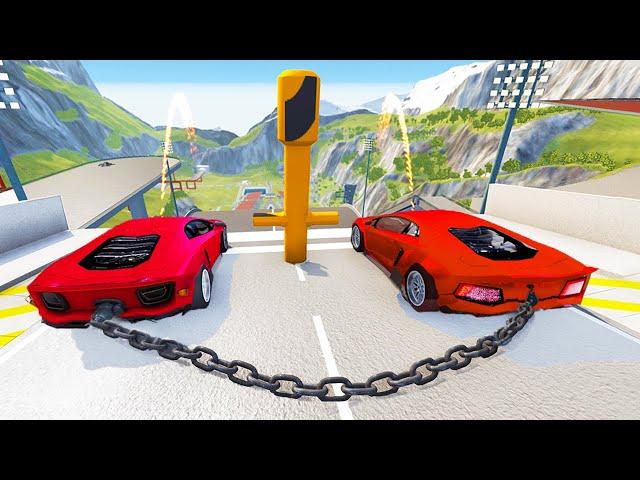 Satisfying Car Crash Game HIGH SPEED JUMPS #13 BeamNG Drive