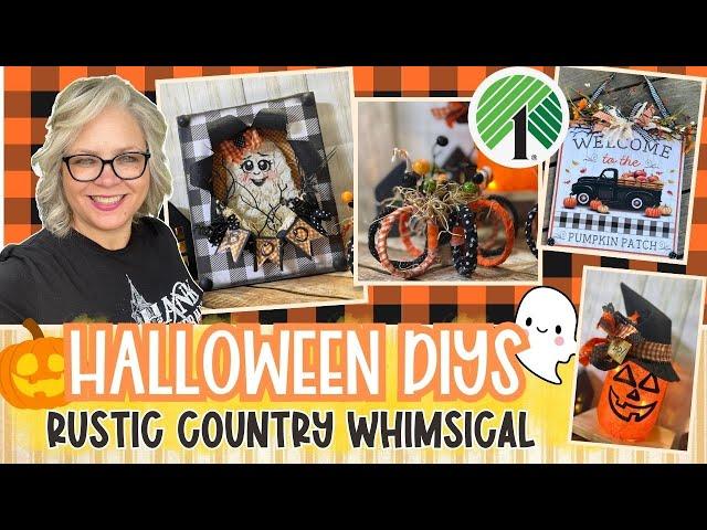   RUSTIC COUNTRY HALLOWEEN DIYs and CRAFTS 2024 || Ghost Busted Canvas Shadow Box