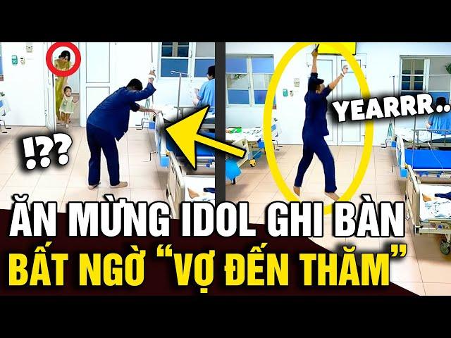 Đang ăn mừng 'IDOL GHI BÀN', bất ngờ 'VỢ CON' đến thăm, anh chồng liền QUAY XE | Tin Nhanh Official