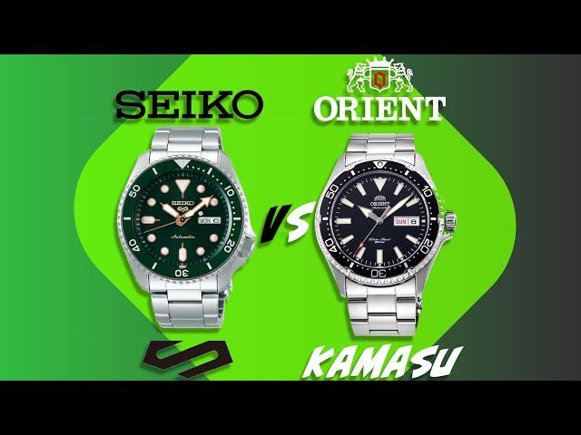 SHOOTOUT: Seiko 5 Sports (Green dial) VS Orient Kamasu (Black dial) [2019]