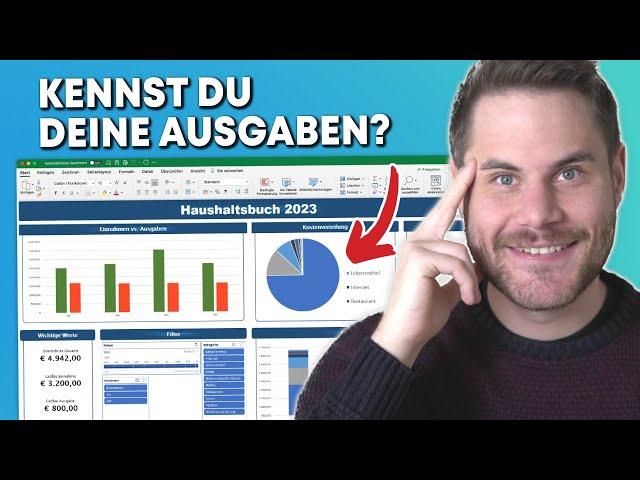 Excel Haushaltsbuch inkl. Dashboard für 2024 erstellen 