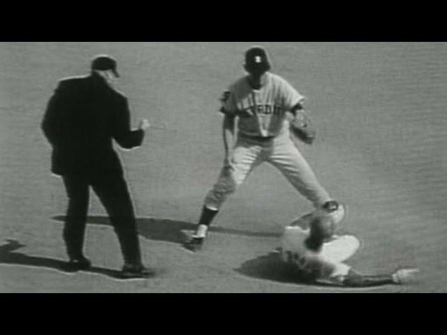 WS1968 Gm7: Lolich picks off Brock and Flood in 6th