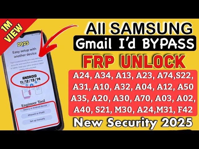 Samsung FRP Bypass 2025 | Samsung Frp Bypass Android 12-13-14 | Frp Bypass Samsung #samsungfrpbypass