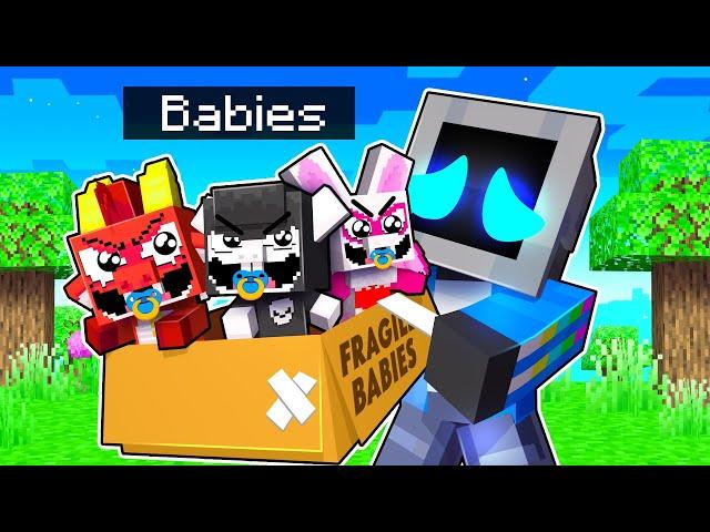 Adopting Baby NIGHTMARE CRITTERS in Minecraft!