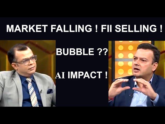 Bubble Burst? Market Fall !! FII Selling? Trump and Tariffs