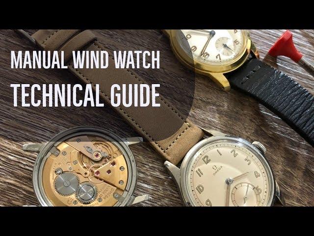 How do I wind a mechanial manual wind watch?