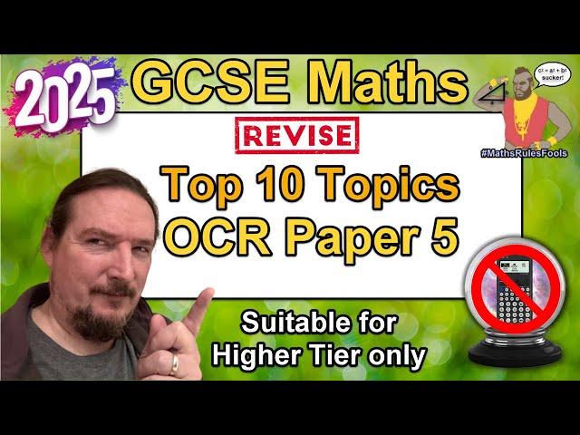 GCSE Maths OCR Paper 5 - Predicted Top 10 Topics to Revise