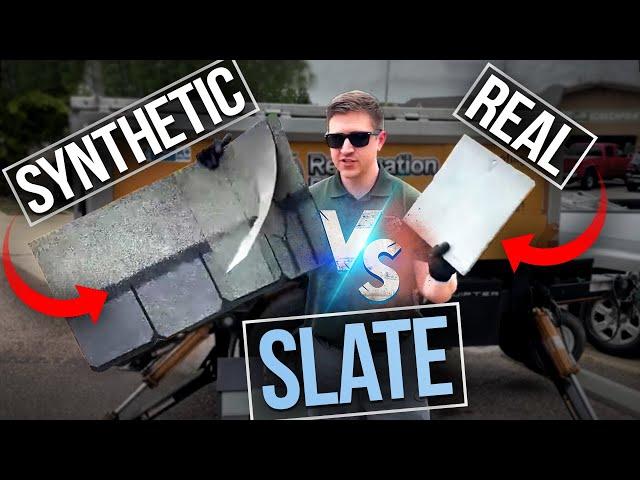 Real Slate Roof VS Synthetic Slate Roofing Shingles Comparison