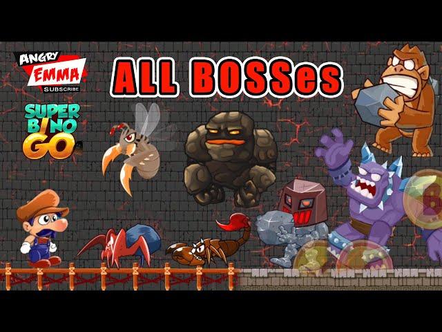 Super Bino Go - ALL BOSSes (Levels 10,20,30,40,50,60,70,80,90,100,110,120,130,140)