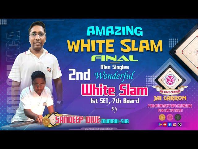 #carrom | Amazing 2nd White Slam by Sandeep Dive (Mumbai-Sub) in the FINAL