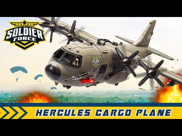 Soldier Force L&S Hercules Cargo Plane Playset