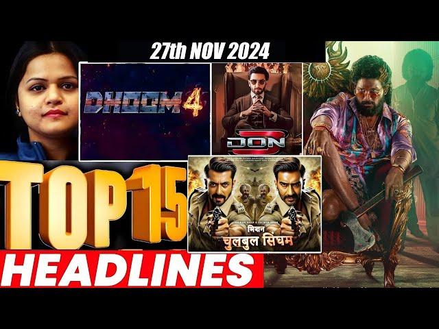 Top 15 Big News of Bollywood | 27th NOVEMBER  2024 | Salman Khan , Ramayana, Sunny Deol, Amir Khan