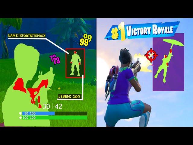 In jeder Runde nutze ich einen anderen CHEAT (hack) in Fortnite