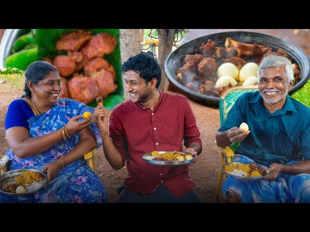 மட்டன் 65 பிரியாணி மணக்கமணக்க அம்மா செஞ்சு குடுத்தாங்க!| My Mom's Special Mutton 65 Briyani Recipe!