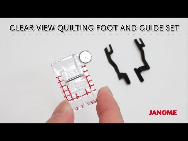 CLEAR VIEW QUILTING FOOT AND GUIDE SET