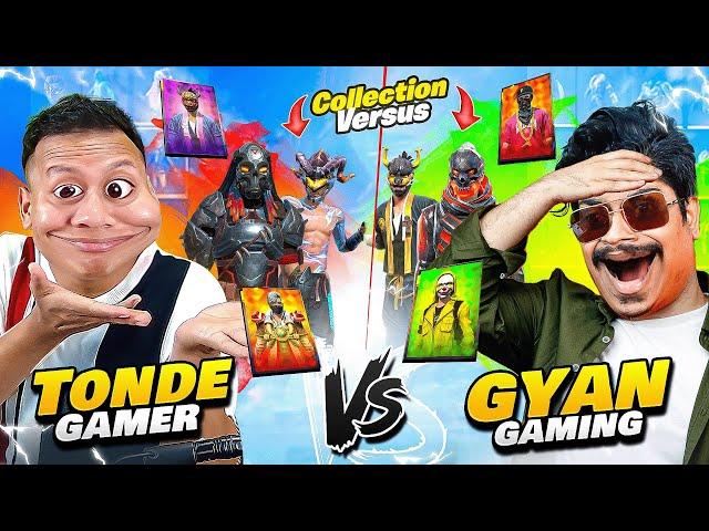 Gyan Bhai @GyanGaming Vs Tonde Gamer Best Collection Battle  Free Fire Max