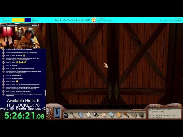 Streaming Nancy Drew: Sea of Darkness for Charity!!