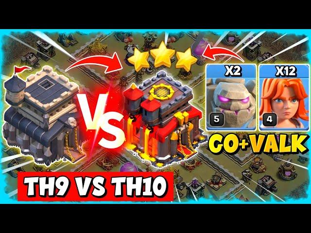 TH9 VS TH10 Max Attack Strategy 2023 | Th9 VS Th10 War Attack Strategy (Clash of Clans)