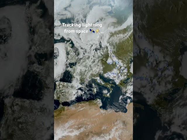 From 36,000km above Earth our Meteosat-12 satellite captured lightning over Eastern Europe
