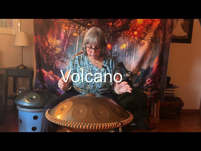 AS TEMAN 3rd Generation Handpan Volcano D Minor 10-Note | Free playing from Maria Calfa-DePaul