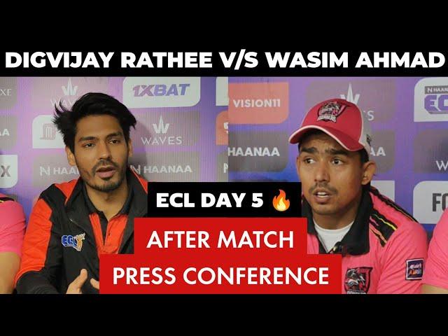 Digvijay Rathee Happy After Winning Today's Match  || Wasim Ahmad Sad after losing match  || ECL2