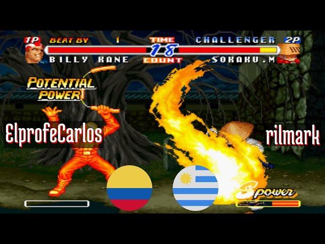 FT5 @rbff2h: ElprofeCarlos (CO) vs rilmark (UY) [Real Bout Fatal Fury 2 rbff2 Fightcade] Dec 11