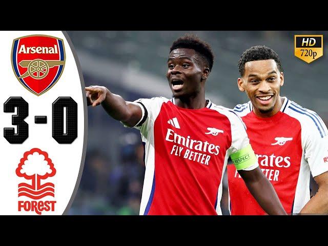 Arsenal vs Nottingham Forest 3-0 Highlights & All Goals 2024 HD