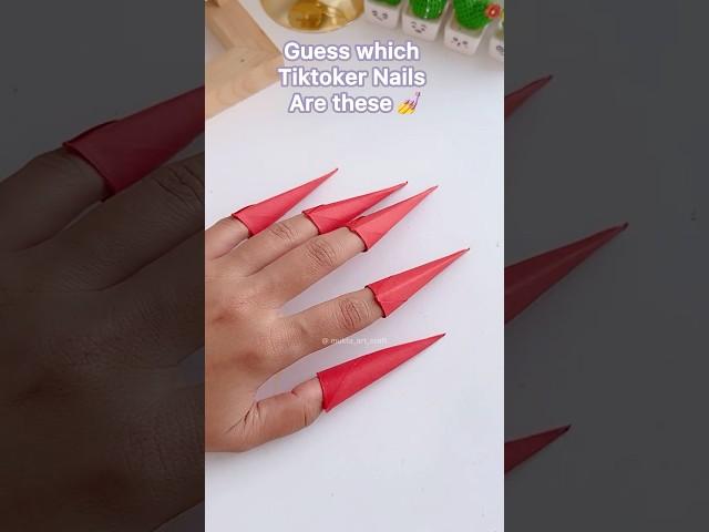 DIY Paper Nails #shorts #art #diy #muktaartandcraft #youtubeshorts