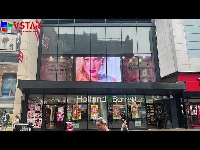 VSTAR 30 SQM Indoor P3.91mm Transparent LED Displays installed in UK