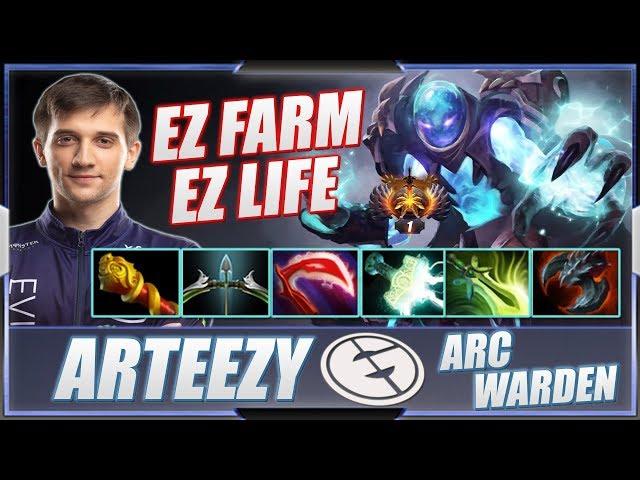 Arteezy - Arc Warden | SUPER FAST FARM FULL SLOT | New Pro Immortal MMR Dota 2 Gameplay | Dota Beast