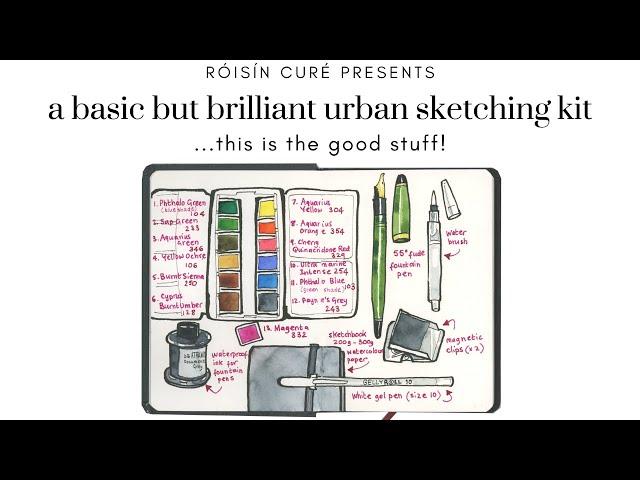 A Basic But Brilliant Urban Sketching Kit...This Is The Good Stuff!