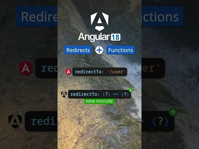 Angular 18 New Feature: Route Redirects with Functions #angular #angular18