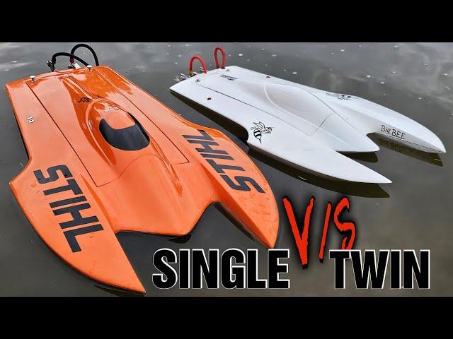 Deltaforce Vortex 24 & 34 Comparison - Twin Motor Hydroplane V/s Single Motor Hydro