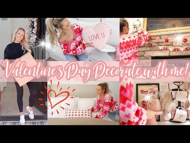 VALENTINE'S DAY DECORATE WITH ME // DECOR HAUL // 10 MINUTE CHICKEN FAJITA SALAD HUNGRYROOT RECIPE