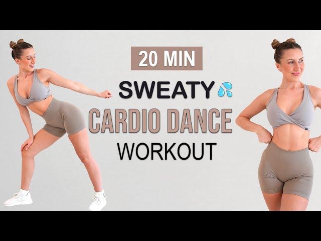 20 MIN SWEATY CARDIO DANCE Workout | All Standing | High Intensity - All Levels | Full Body Fat Burn